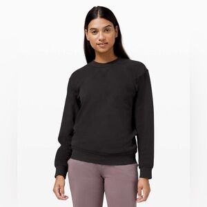 Lululemon All Yours Crew *Fleece Black Size Small